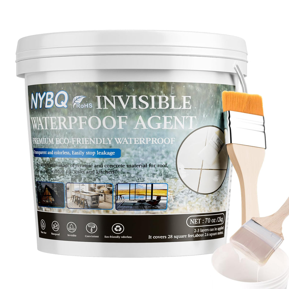 NYBQ Waterproof Sealant 70oz kit with brushes for indoor and outdoor repairs