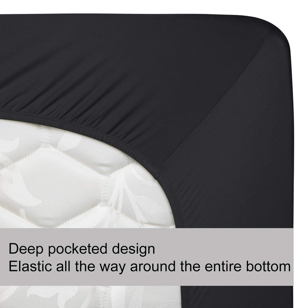 N&Y HOME corner secured view shows full bottom elastic stay-in-place