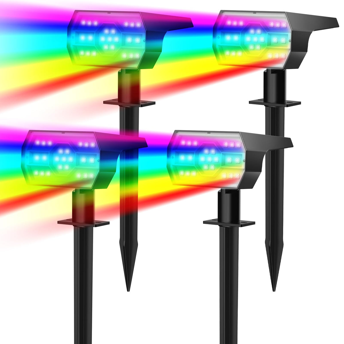 NYMPHY solar color changing lights panel-lit garden for vivid outdoor accents
