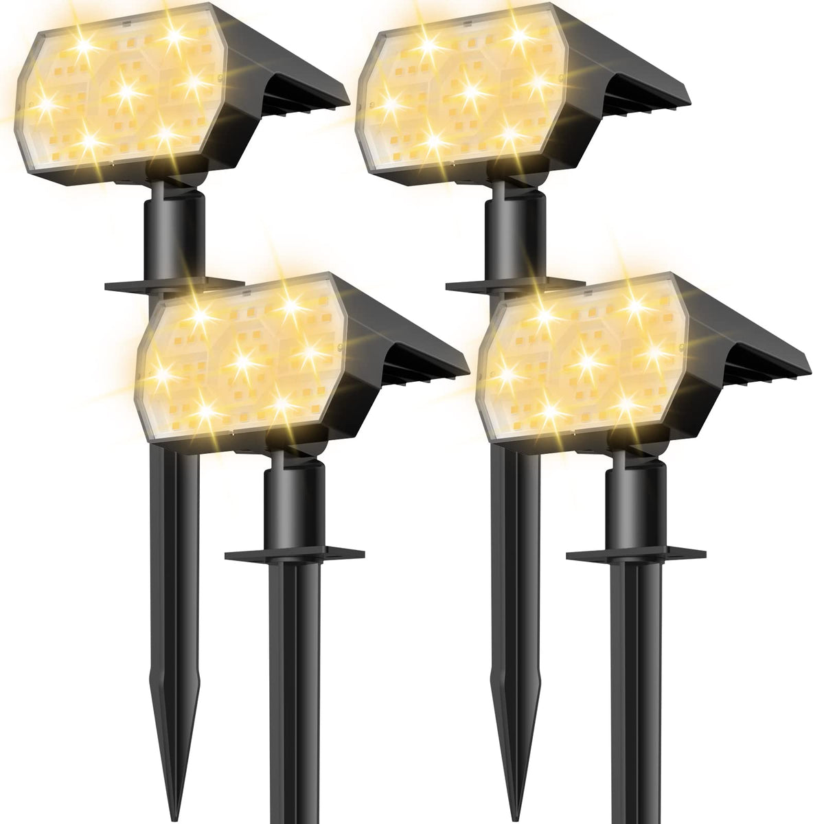 NYMPHY solar lights outdoor IP68 56 LEDs illuminate paths with durable weatherproof design.