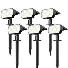 NYMPHY solar lights illuminate the front yard with IP68 durability and solar-powered efficiency.