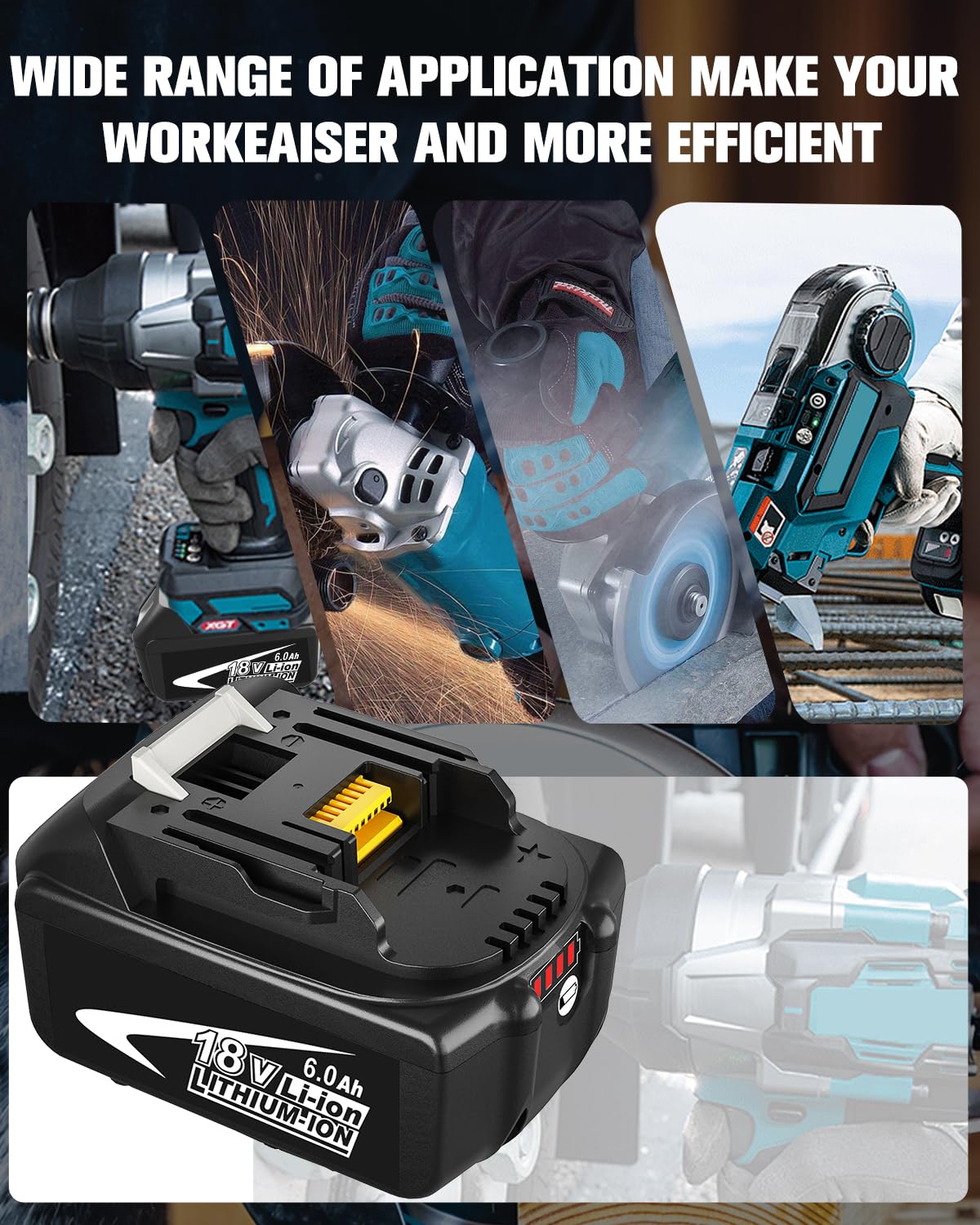 Nyveyoo pack in use with Makita tools demonstrating reliable smooth performance on site