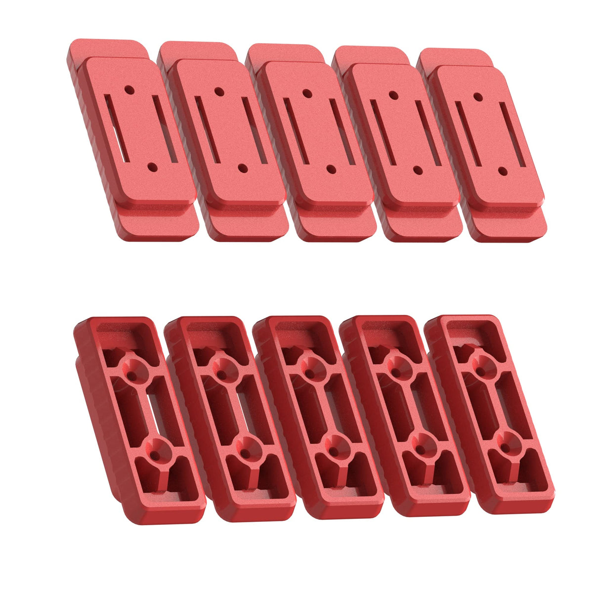 NyVoozy wall-mount battery fix with Packout feet for neat workshop.