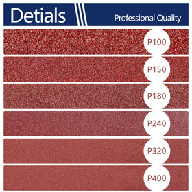 NYXCL aluminum oxide sanding discs range 100–400 grit for metal and wood projects.