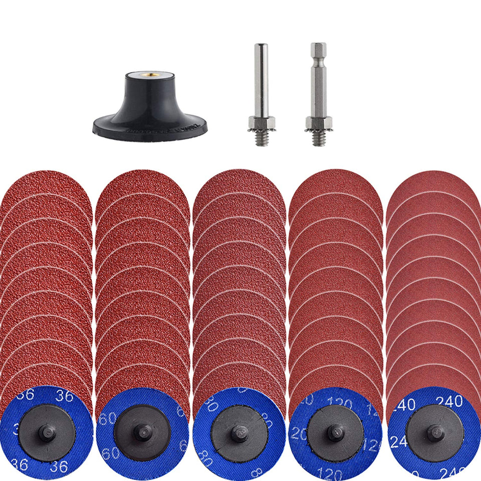 NYXCL Miroku 2in quick-change disc front view for fast metal grinding