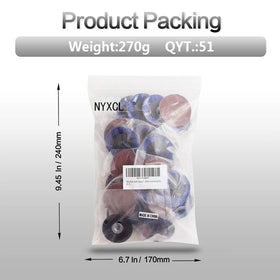 NYXCL Miroku 2in quick-change disc pack shown for surface prep tasks