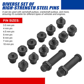 NYXOVA pins sizes 3-4-4-5-6-7-10mm enable versatile pulley engagement.