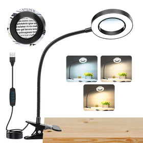 NZQXJXZ 10X magnifying glass with light clarifies tiny text for precise reading.