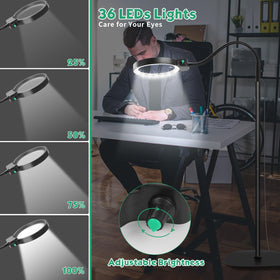 NZQXJXZ 16.3-inch gooseneck enables flexible positioning for close work