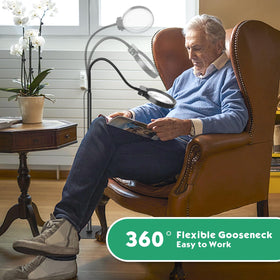 NZQXJXZ detachable lamp magnifier adds desk versatility