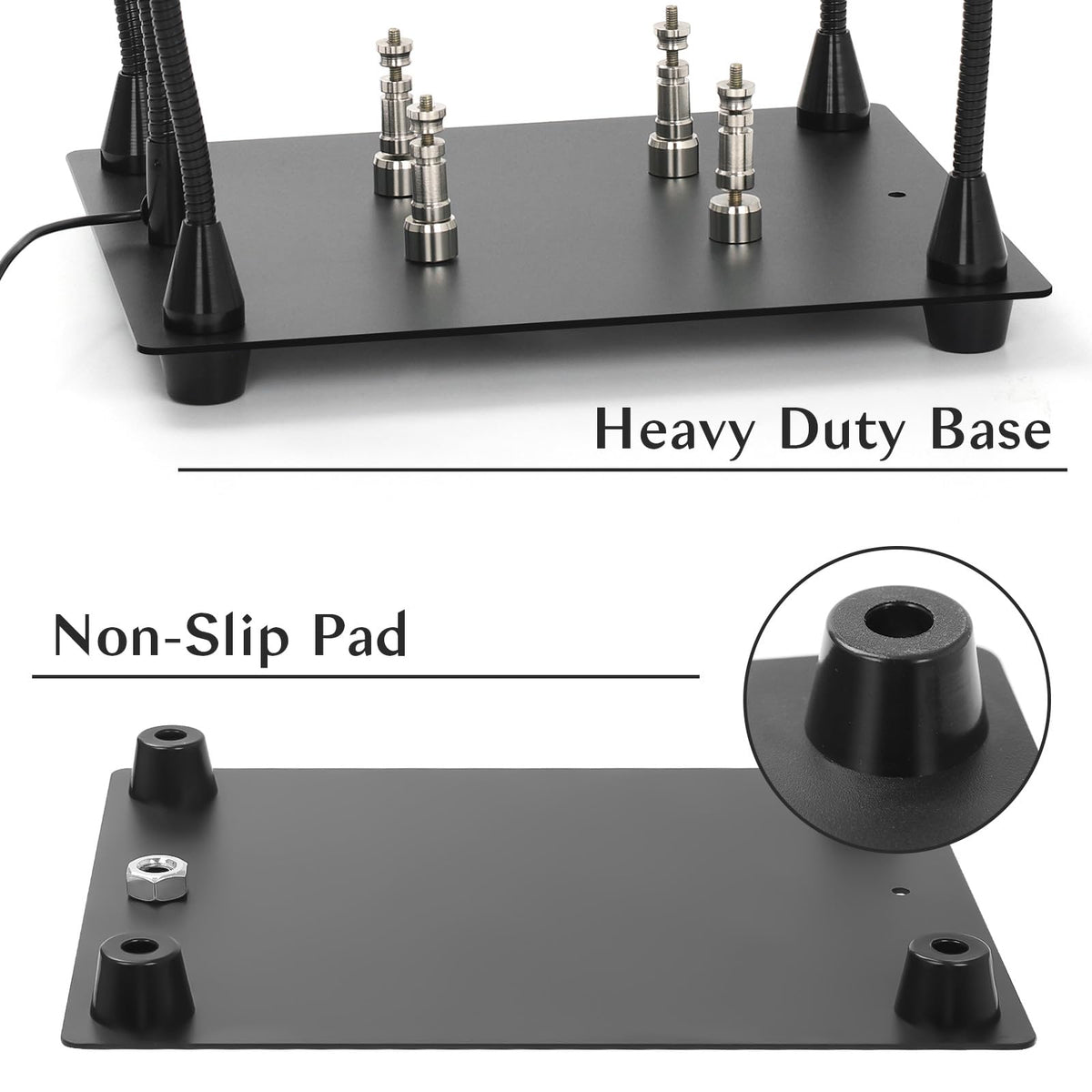 NZQXJXZ Helping Hands alligator clips enable hands-free soldering.