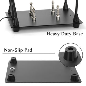 NZQXJXZ Helping Hands alligator clips enable hands-free soldering.