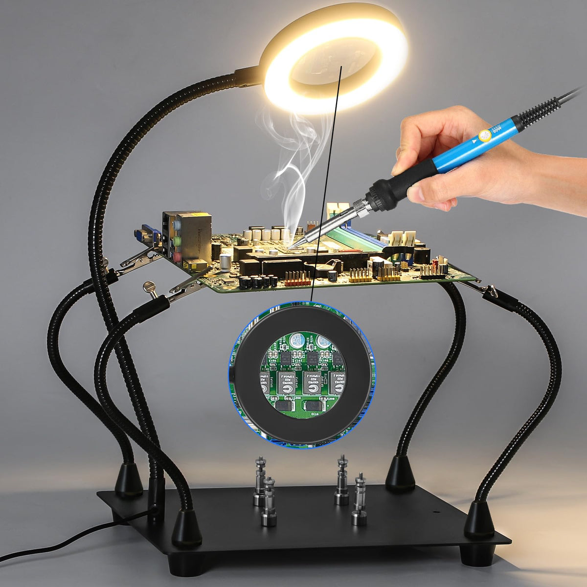 NZQXJXZ Helping Hands complete kit offers versatile electronics repair capabilities.
