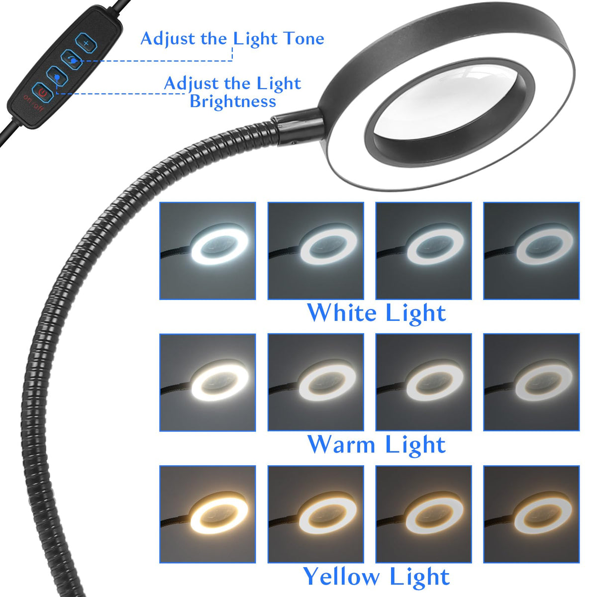 NZQXJXZ Helping Hands 3x magnifier lens reveals tiny details clearly