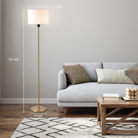 O'Bright Ted antique brass finish adds a stylish focal point to any bedroom