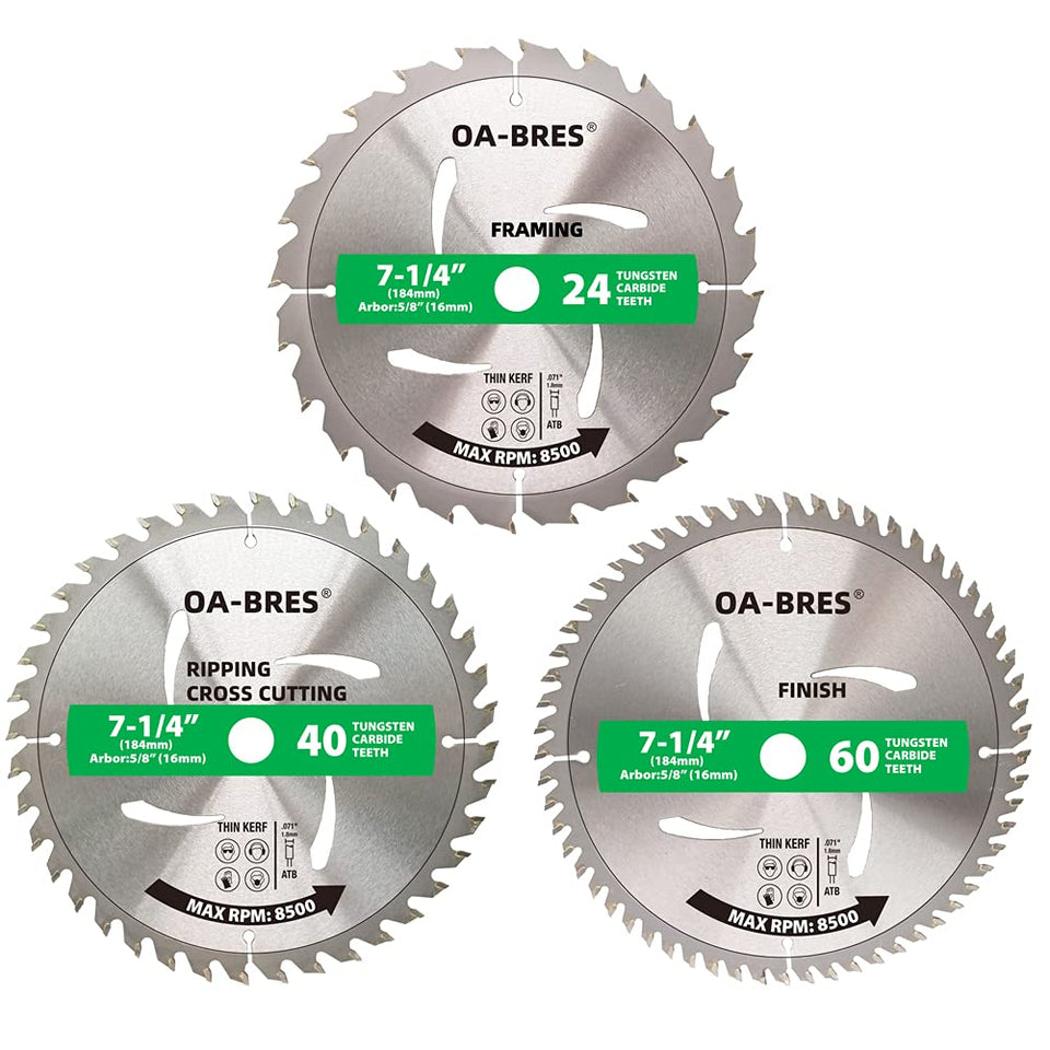 OA-BRES 7-1-4 inch framing blade 24T for smooth framing cuts in softwood