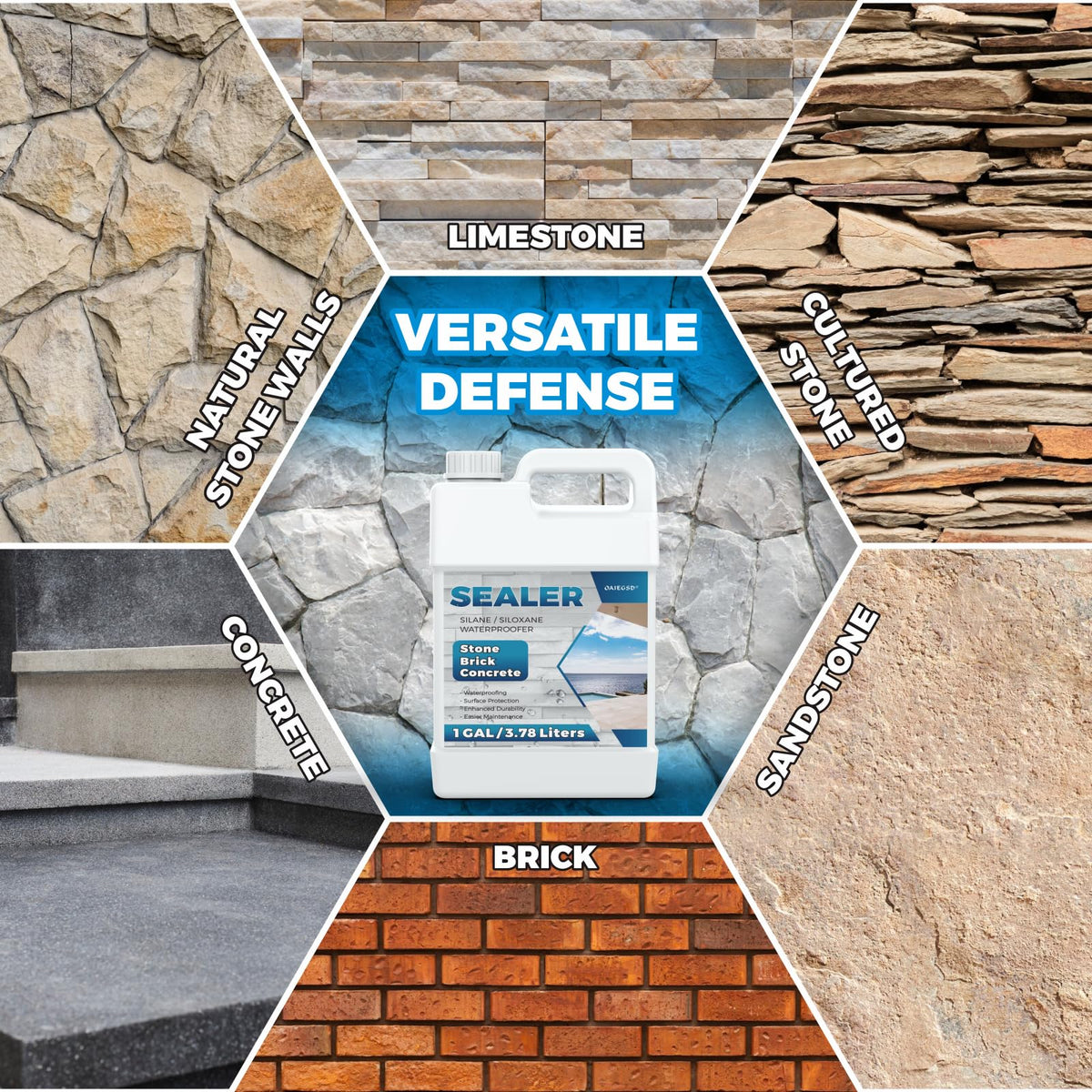 OAIEGSD sealer applied with sprayer for quick, even coverage on driveways and patios.