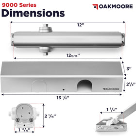 Suitable for high-traffic doors, maintaining performance under repeated use with Oakmoore.