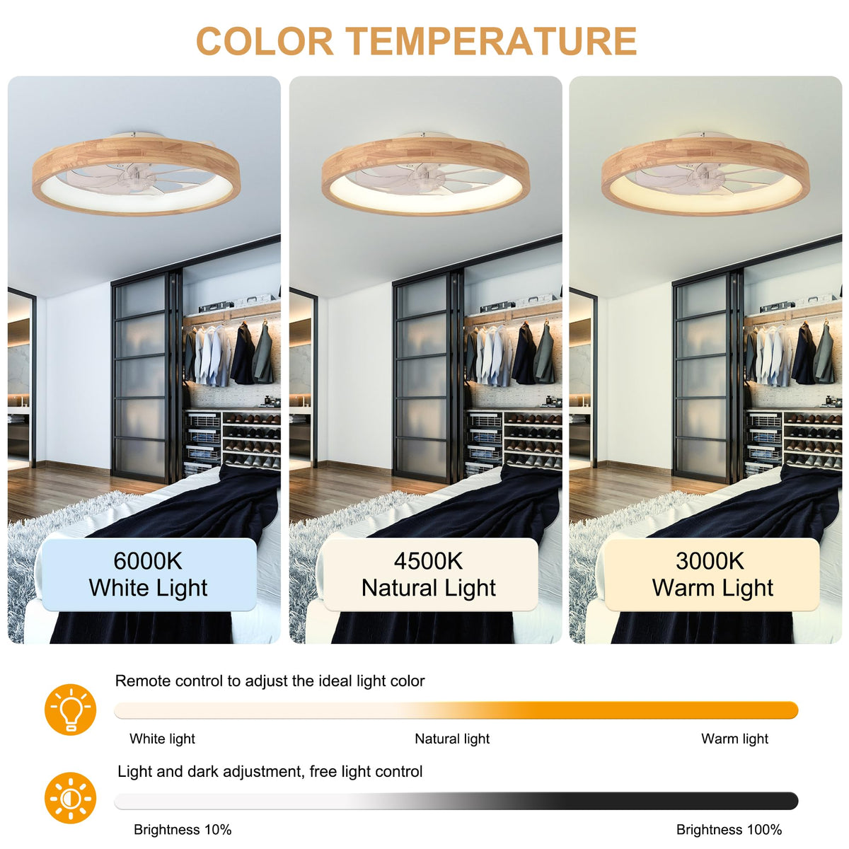 Oaks Aura app interface for customizing speed and lighting.