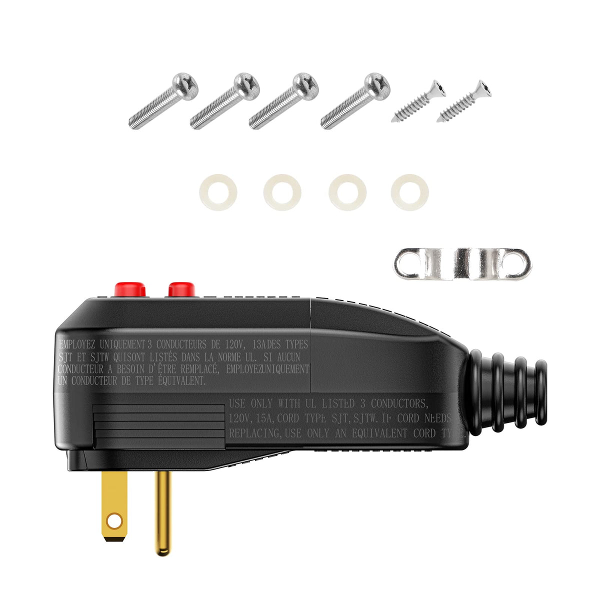 OAONAN GFCI replacement plug includes 5-year warranty for peace of mind.