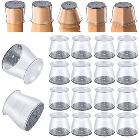 OASMU 16-piece chair leg protectors with silicone felt pad, ready to install and protect floors.