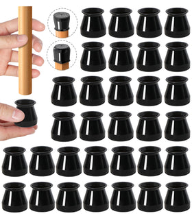 OASMU 32-piece chair leg protectors with integrated felt for floor protection