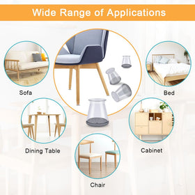 OASMU round and square feet fit many chairs for versatility