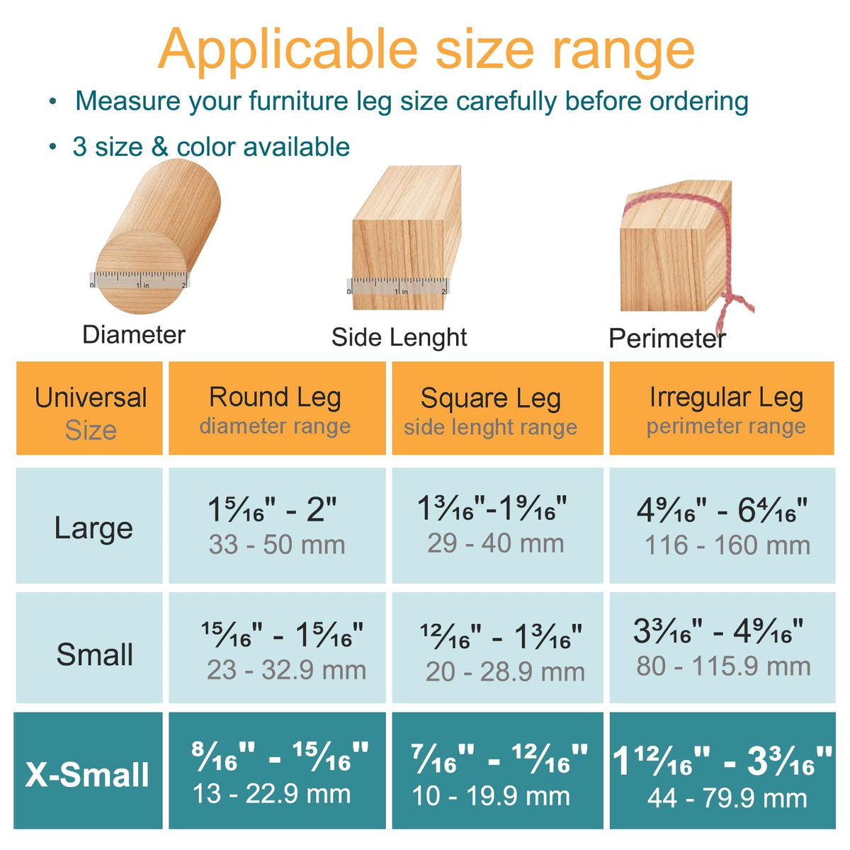 OASMU silicone felt pad on round chair leg enabling quiet movement