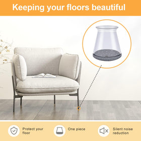 OASMU pad on hardwood floor reduces noise when sliding furniture