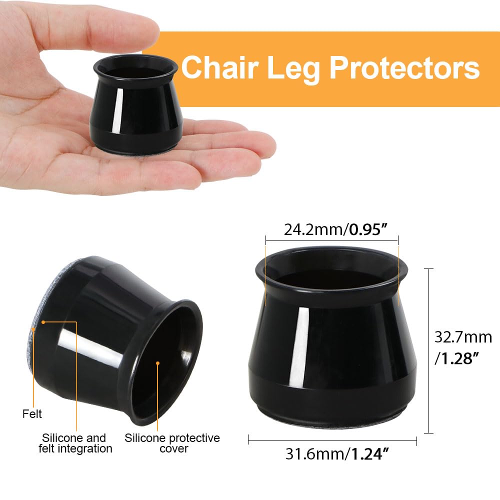 OASMU easy-slip-on cap fits legs without glue or tools