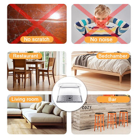 OASMU floor protection reduces noise on wood and ceramic surfaces