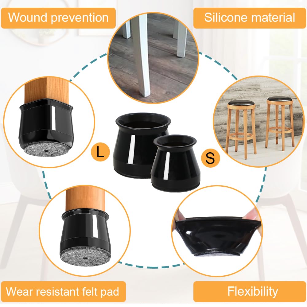 OASMU integrated felt and silicone pad delivers durable protection for floors.