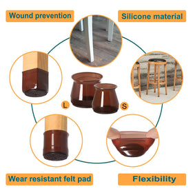 OASMU integrated felt pad reduces resistance during furniture movement