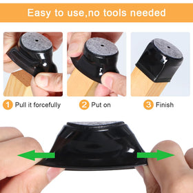 OASMU pads reduce noise and prevent bumps on hard floors