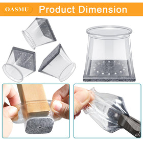 OASMU protector on hardwood floor demonstrates quiet glide and no scuffs