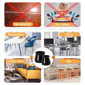 OASMU compatible with restaurant, terrace, and kitchen chairs for versatility.