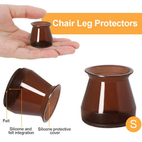 OASMU round chair foot fit range illustrates versatile coverage for common leg sizes.