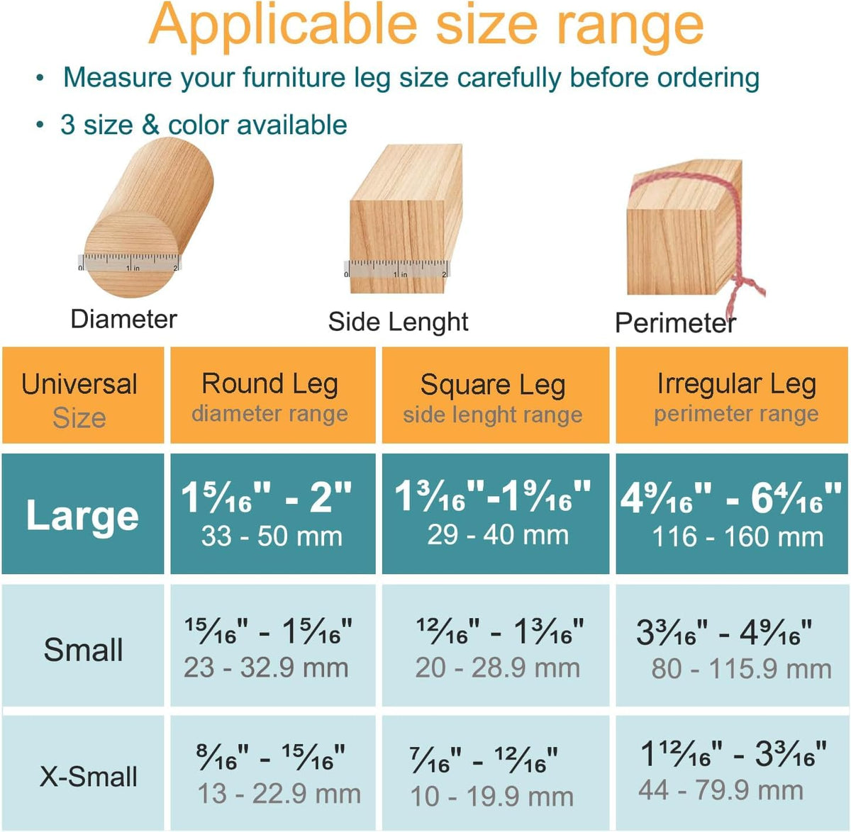 OASMU silicone felt chair leg cover enables easy installation and quieter movement.