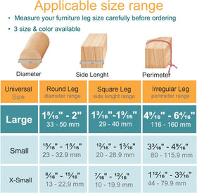 OASMU silicone felt chair leg cover enables easy installation and quieter movement.