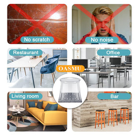 OASMU square and round feet fit various chairs for dining