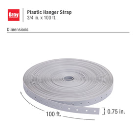 Oatey strap nails holes spaced 3/4 inch for easy mounting