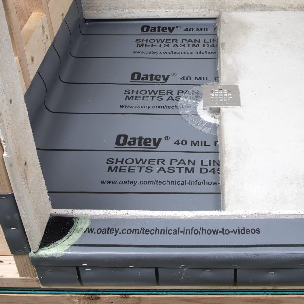 Oatey PVC liner demonstrates abrasion resistance for tile installations
