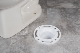 Oatey gasket expands to fit service weight and no-hub pipes for flexible use.