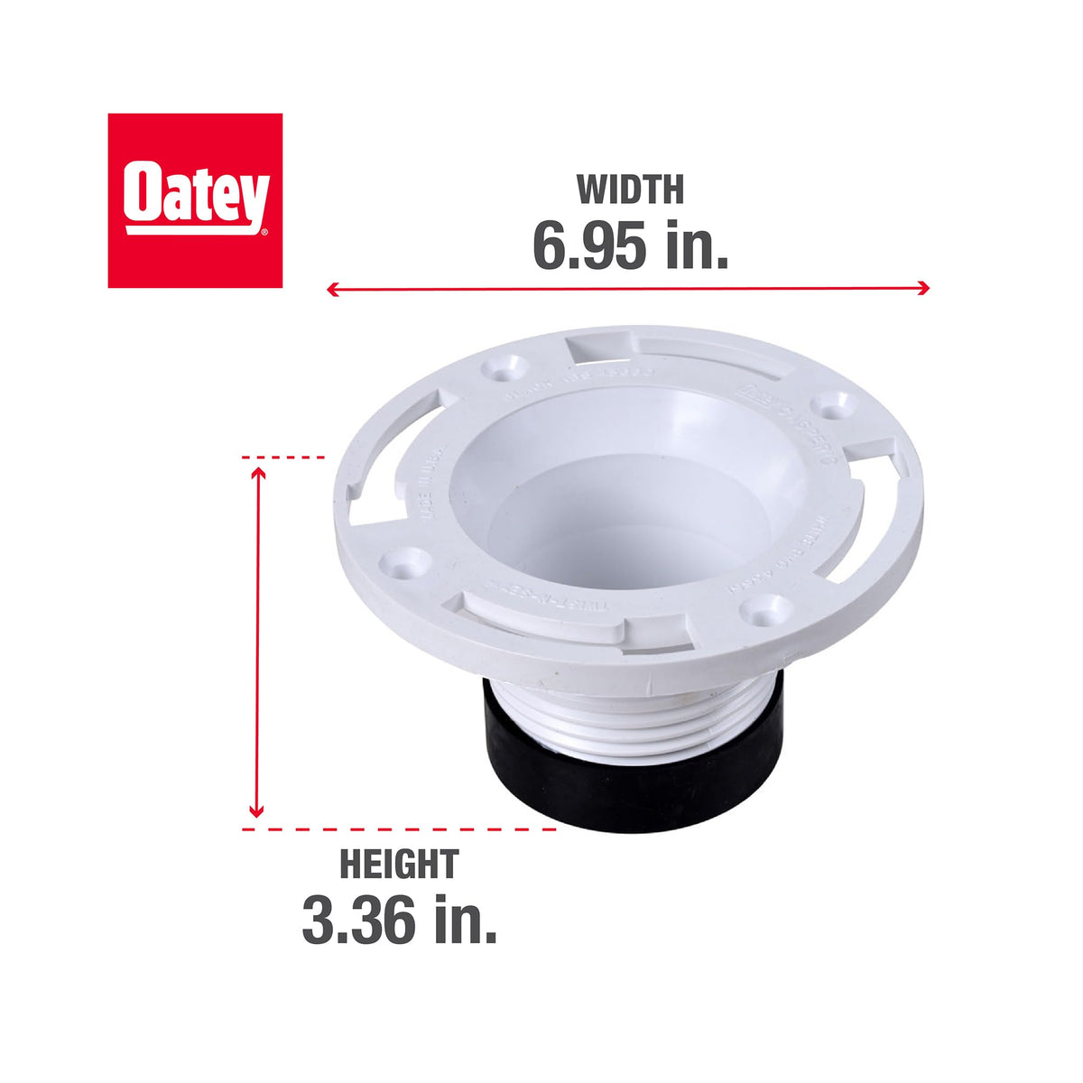 Oatey replaces a broken cast-iron flange with a reliable replacement option.