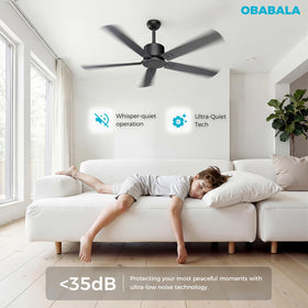 Obabala remote control for convenient speed and timer adjustments