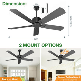 Obabala DC motor delivers strong airflow with 75 percent energy savings potential.