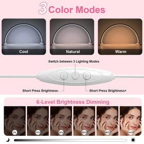 obcd Half Moon Light showcasing three color temperatures for versatile tasks