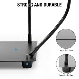 OBDMONSTER Helping Hands 5X magnifier lamp enhances detail during assembly.