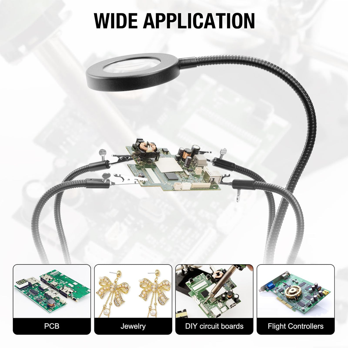 OBDMONSTER Helping Hands suited for electronics repair, jewelry, and crafts.