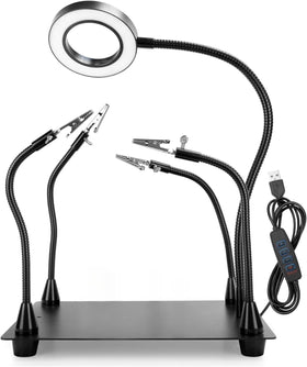 OBDMONSTER Helping Hands base provides stable soldering and precise placement.